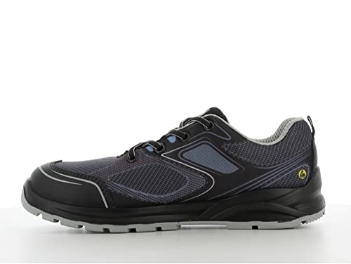 SAFETY JOGGER Sicherheitsschuhe mit Stahlkappe -Grau EU 43, Bequemer S1P-Arbeitsschuh für Herren und Damen, Cador, rutschfeste und stoßdämpfende Sneaker, ideal für Logistik, BAU und Technik