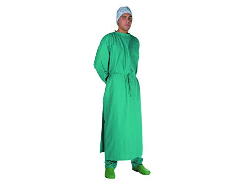 Gima 26162 Kittel für Operationssaal, Größe 52–56, Grün, für chirurgische Eingriffe im Krankenhaus oder in der Tierklinik
