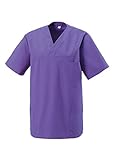 Unbekannt Schlupfkasack Kasack Schlupfjacke Schlupfhemd für Medizin und Pflege OP-Kleidung Purple Gr. M