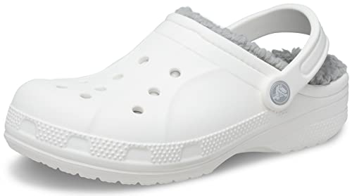Crocs Ralen Lined Clog, Holzschuh, White/Light Grey,