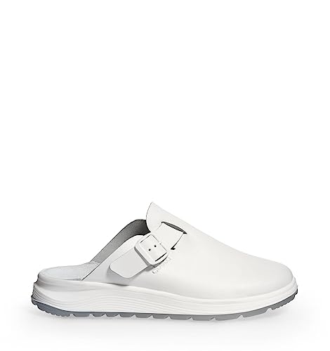 Abeba Unisex 87050-44 Flacher Slipper, Weiß, 44 EU