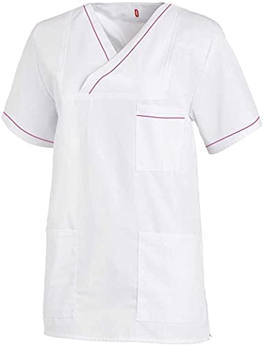 Leiber Schlupfjacke 1/2 Arm Clean Dress Damen - Weiß/Brombeer - Gr. III