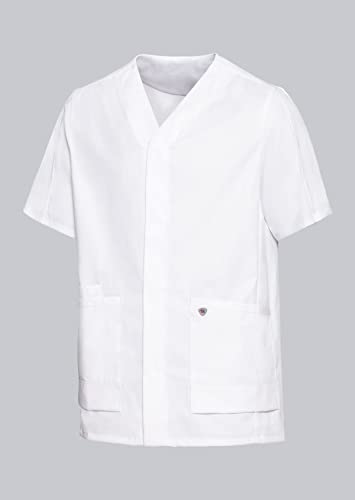 BP 1765-684-0021-2XLn Unisex Kasack, Superleichter Stoff, 150,00 g/m² Stoffmischung mit Stretch, weiß, 2XLn