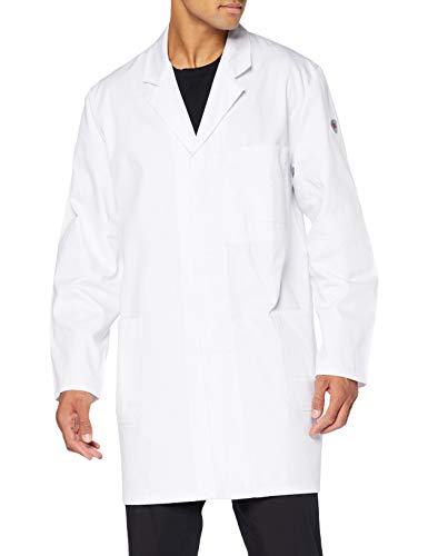 BP Workwear Basic 1310-150-21 Arbeitsmantel - Verdeckte Knopfleiste - Reine Baumwolle - Normale Passform - Größe: 52/54 - Farbe: weiß