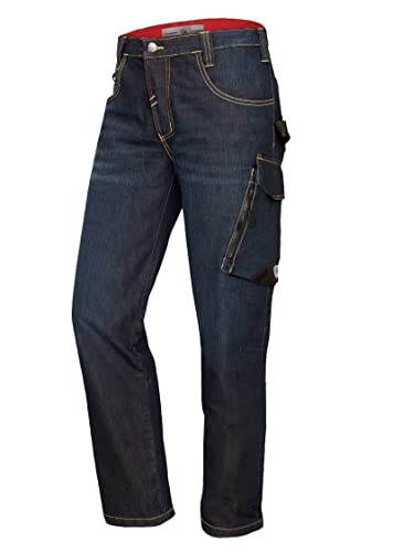BP 1990-038-01 Worker-Jeans - Schlanke Silhouette - Ergonomischer Schnitt - Stretch-Stoff - 78% Baumwolle, 22% Elastomultiester - schlanke Passform - Größe: 33/34 - Farbe: dark blue washed