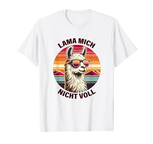 Alpaka Vintage Design Lama und Lustiger Spruch Kamel Retro T-Shirt
