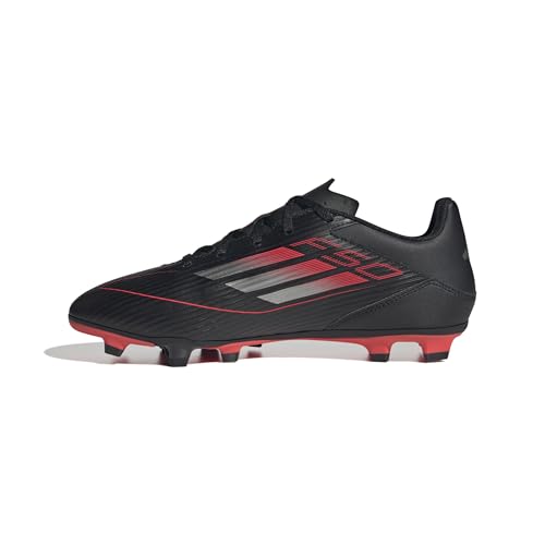 adidas Unisex F50 Club Football Boots FG/MG Fußballschuhe, core Black/Iron met./Lucid red