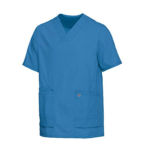 BP 1763-241-0116-XSn Unisex Überzieh-Kasack, Superleichter Stoff, 150,00 g/m² Stoffmischung mit Stretch, azurblau, XSn
