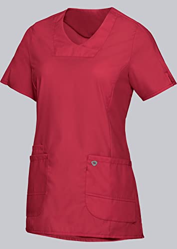 BP 1762-241-0188-XSn Überzieh-Kasack für Frauen, Superleichter Stoff, 150,00 g/m² Stoffmischung mit Stretch, Koralle, XSn