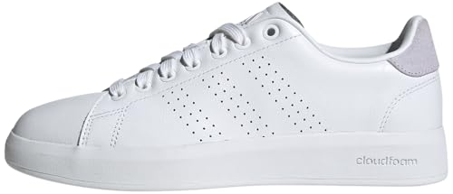 adidas Damen Advantage Premium Leather Shoes Schuhe, Cloud White/Cloud White/Silver Dawn, 38 2/3 EU