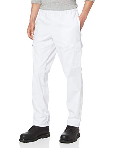 BP 1646-400-21-Mn Unisex-Hose, mit Gummizug in der Taille, 215,00 g/m² Stoffmischung, weiß, Mn