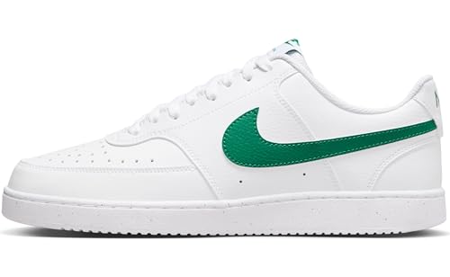 Nike Herren Court Vision Lo Nn Low Top Schuhe, White/Malachite-White, 44 EU