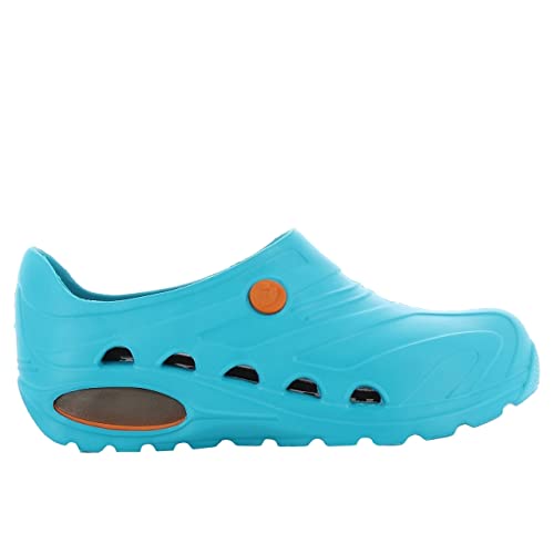 Oxypas Safety Jogger Arbeitsschuhe Damen - Antistatische und rutschfeste Sicherheitsschuhe Herren, Leichter Clog für Medizin, Pflege und Gastro, Antibakteriell, Grün, EU 39/40