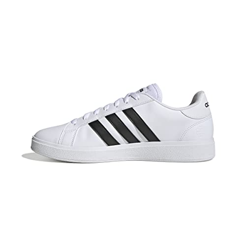 adidas Herren Grand Court Sneakers, Ftwr White/Core Black/Ftwr White, 42 2/3 EU
