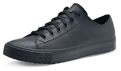 Shoes for Crews Delray, Arbeitsschuhe für Damen und Herren mit Rutschfester Außensohle, Wasserabweisend und Federleicht, Schwarz