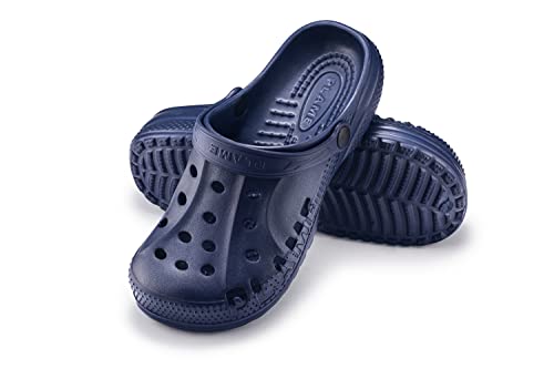 ESTRO Gartenclogs Herren Gartenschuhe Damen - Gartenclogs Damen Unisex Leicht Gummischuhe Sommer Garten Clogs Herren A78 (43, Dunkelblau)