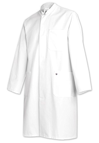 BP 1626-485-21-60n Mantel für Männer, Langarm, Stehkragen, 215,00 g/m² Stoffmischung, weiß, 60n
