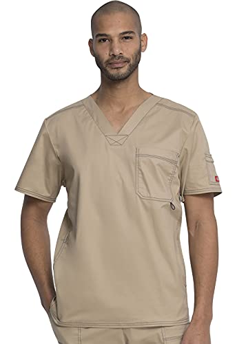 Dickies Herren Klassisch Medizinisches Schlupfhemd, Dunkles Khaki, L