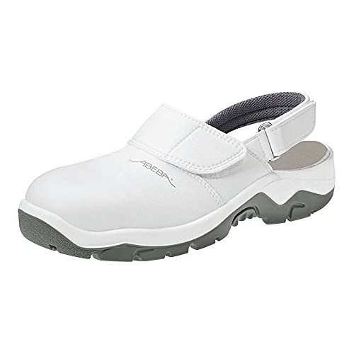 Abeba 2120-36 Anatom Sicherheitsschuhe (Clog), weiß, 2120-44, 44 EU
