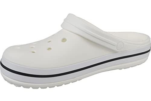 Crocs Unisex Crocband Slides, Weiß, 46 EU