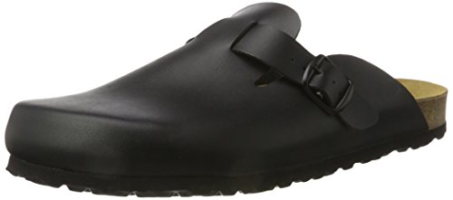 Lico Herren Bioline Clog Pantoletten, Schwarz, 48 EU