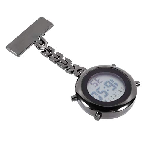 UKCOCO Krankenschwesteruhr Multifunktions Digital Ansteckuhr Clip- on medizinische Taschenuhr mit Licht Kalender Wecker Stoppuhr Nurse Watch für Krankenschwester Arzt