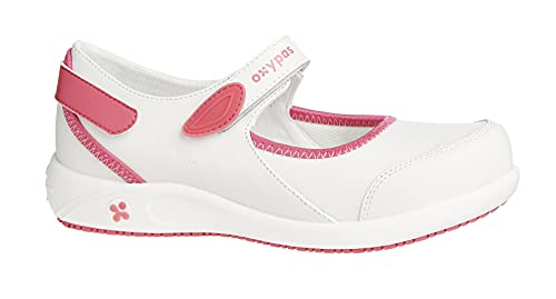 Oxypas Damen Nelie Sicherheitsschuhe, Weiß Fux, 42 EU