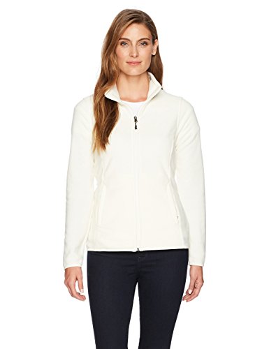 Amazon Essentials Full-Zip Polar fleece-outerwear-jackets, ivory snow, M
