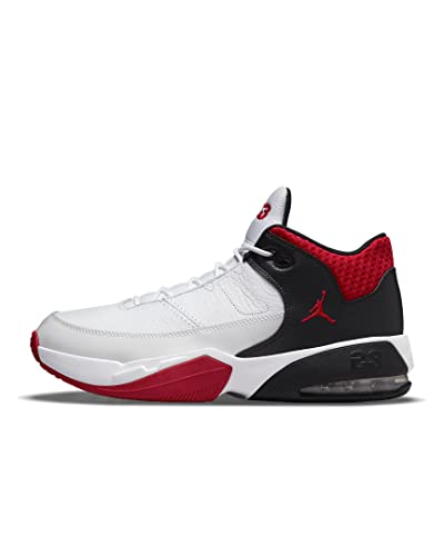 NIKE Jordan Max Aura 3 Herren Basketball Fashion Sneakers Schuh CZ4167 (Weiß/Schwarz/University Red 160), White Black University Red, 42 EU