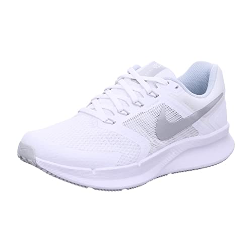 NIKE Damen Run Swift 3 Sneaker, Weiß/Metallic Silver-Pure Platinum, 38 EU