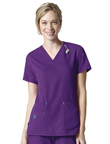 Smart Uniform L Anish A110 Scrob top (L, Electric Violet)