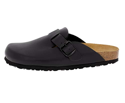 Lico Herren Bioline Clog Pantoletten, Schwarz, 43 EU