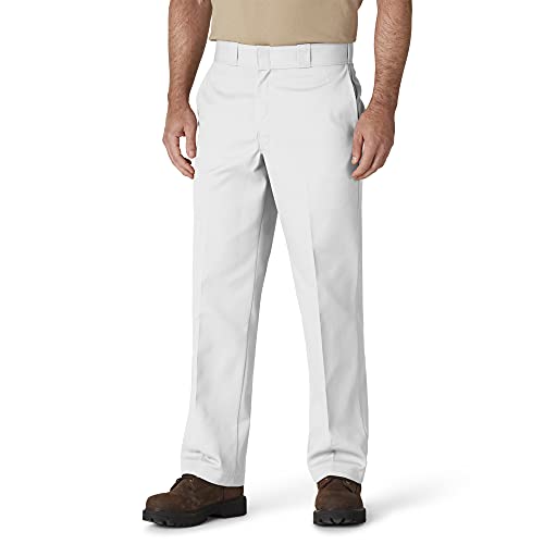 Dickies Herren Slim Straight Work Pants Sporthose, weiß, 28W x 32L