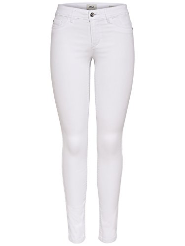 ONLY Damen onlULTIMATE Soft REG. Skinny NOOS Jeanshose, Weiß (White White), 36W / 30L