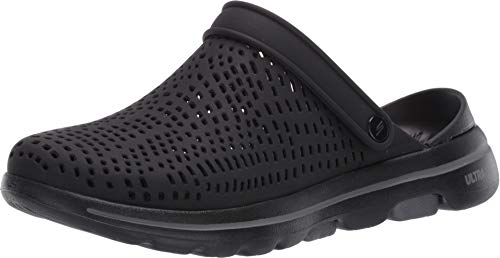 Skechers Damen Go Walk 5 Astonished Sandalen, Black Synthetic, 38 EU