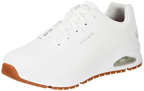 Skechers Herren 200054EC WHT Sneaker, White Synthetic, 44 EU