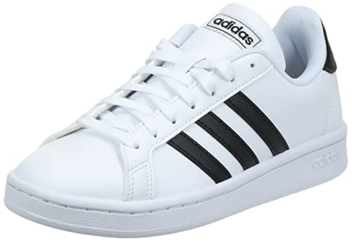 adidas Damen Grand Court Sneaker, Weiß Schwarz, 39 1/3 EU