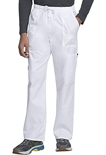 Dickies Herren GenFlex Cargo Scrub Hose mit Kordelzug Medizinische Schlupfhose, Weiß, XX-Large Groß