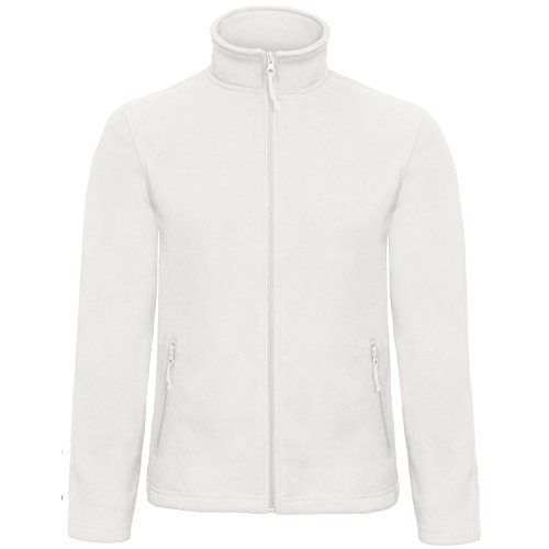 B&C Collection Herren ID 501 Mikro Fleece Jacke (Medium) (Weiß)