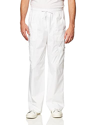 Dickies Herren GenFlex Cargo Scrub Hose mit Kordelzug Medizinische Schlupfhose, Weiß, XX-Large Groß
