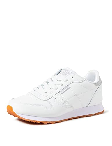 Skechers Damen Og 85 Old School Cool Hohe Sneaker, White Duraleather Silver Glitter Trim, 41 EU