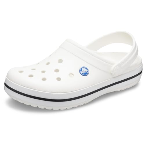 Crocs Unisex Crocband Clogs, weiß 01, 11/12 UK
