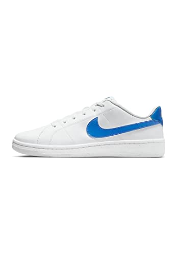 NIKE Herren Court Royale 2 Next Nature Sneaker, Weiß/LT-Foto blau, 41 EU