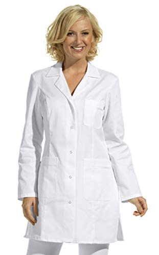 Damen Hosenkasack 1/1 Arm -weiß- mit 3 Taschen, waschbar bis 60°C (36)