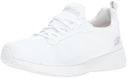 Skechers Damen Skechers Bobs Squad 31362-wht Slip On Sneaker, Weiß, 39 EU