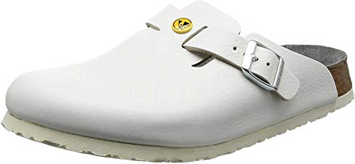 BIRKENSTOCK ESD-Clog Boston, Größe 41, weiß, schmal 061378-41 (575120 575128 575130 575138 575140 575148 2570.575120 2570.575128 2570.575130 2570.575138 2570.575140 2570.575148 Alpro Birki Boston)
