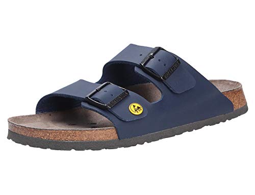 BIRKENSTOCK Professional Herren Arizona Birko-Flor Esd Pantoletten, 39 EU, Blau