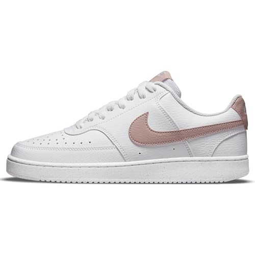 Nike Damen Court Vision Low Next Nature Sneaker, White/PINK Oxford, 39 EU