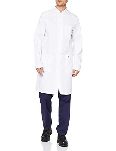 BP 1751-130-0021-50l Arztkittel für Männer, Langarm, Arm-Lift-System, 205,00 g/m² Reine Baumwolle, weiß, 50l