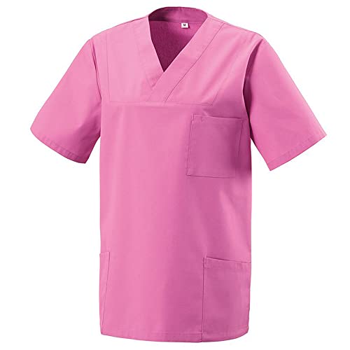 EXNER Medizinischer Schlupf-Kasack, OP-Kasack, Unisex, für Krankenpflege, Altenpflege, Farbe pink, Größe M